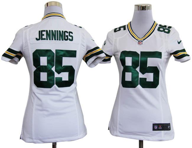 Cheap Women Nike Green Bay Packers #85 Greg Jennings White Nike NFL Jerseys