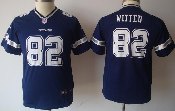 Kids Nike Dallas Cowboys #82 Jason Witten Blue Nike NFL Jerseys Cheap
