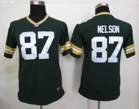 Kids Nike Green Bay Packers #87 Jordy Nelson Green Nike NFL Jerseys Cheap
