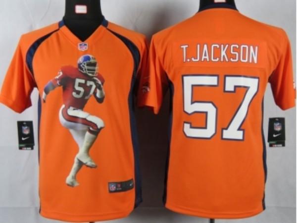 Nike Kids Denver Broncos #57 t.jackson orange portrait fashion game jerseys Cheap