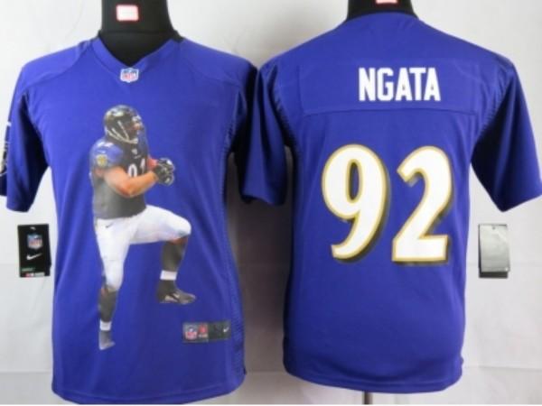 Nike Kids Baltimore Ravens #92 ngata purple portrait fashion game jerseys Cheap
