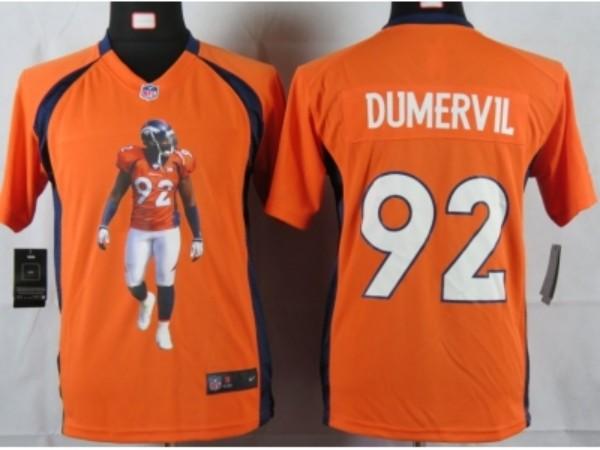 Nike Kids Denver Broncos #92 dumervil orange portrait fashion game jerseys Cheap