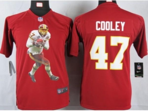 Nike Kids Washington Redskins #47 cooley red portrait fashion game jerseys Cheap