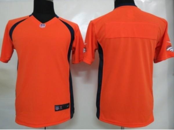 Nike Kids Denver Broncos blank orange portrait fashion game jerseys Cheap