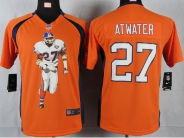 Nike Kids Denver Broncos #27 atwater orange portrait fashion game jerseys Cheap