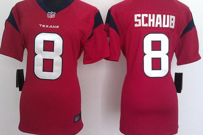 Cheap Women Nike Houston Texans 8 Matt Schaub Red Nike NFL Jerseys