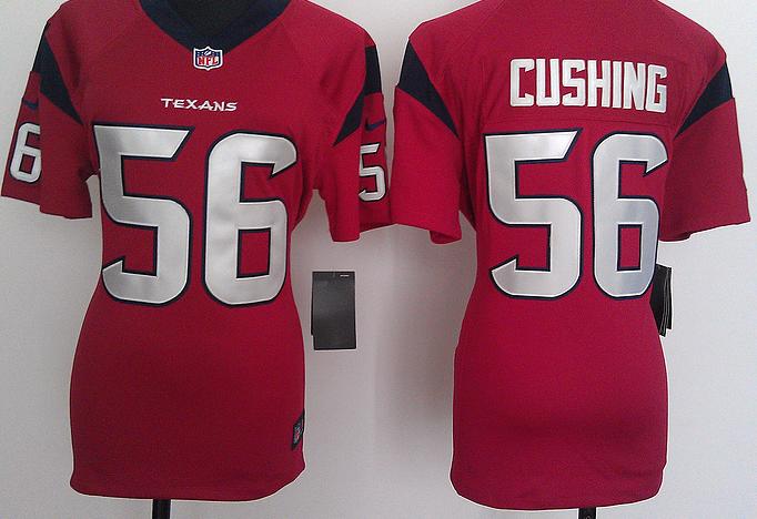 Cheap Women Nike Houston Texans 56 Brian Cushing Red Nike NFL Jerseys