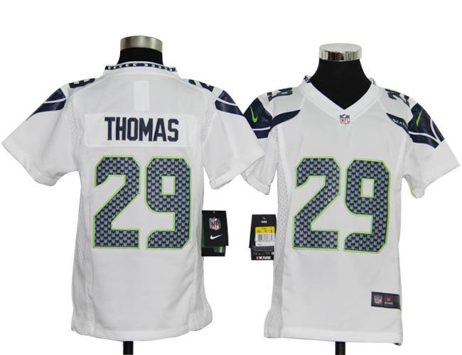 Kids Nike Seattle Seahawks 29# Earl Thomas White Nike NFL Jerseys Cheap