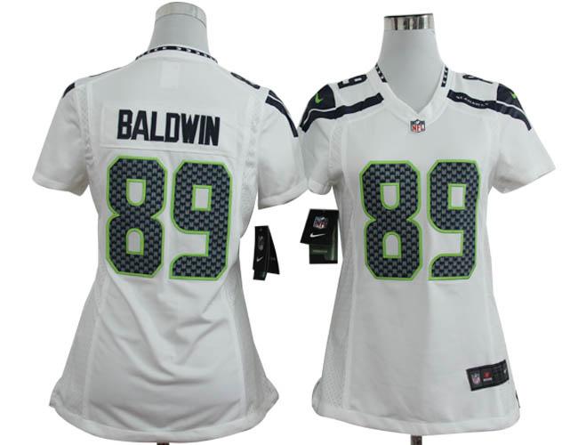 Cheap Women Nike Seattle Seahawks 89# Doug Baldwin White Nike NFL Jerseys