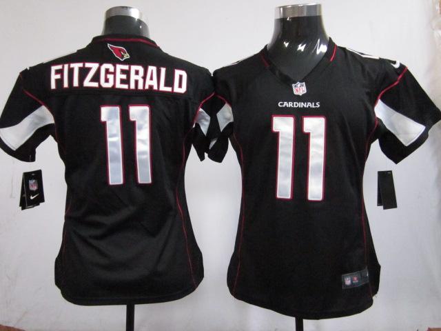 Cheap Women Nike Arizona Cardinals 11# Larry Fitzgerald Black Nike NFL Jerseys