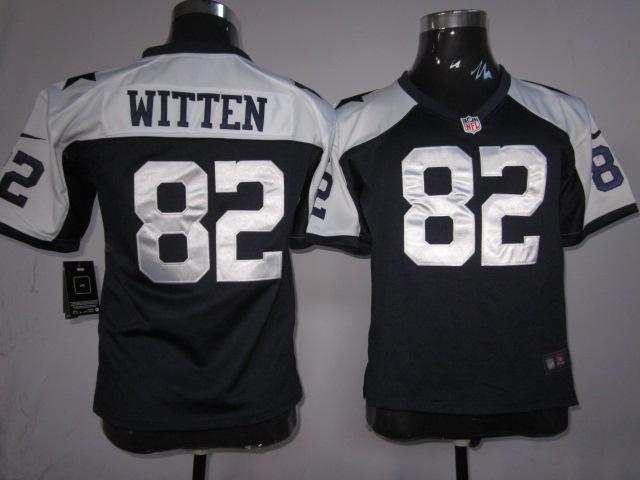 Kids Nike Dallas Cowboys #82 Jason Witten Blue Thankgivings Nike NFL Jerseys Cheap