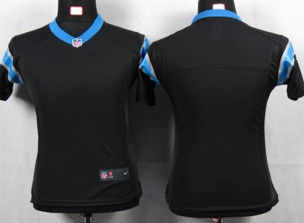 Cheap Women Nike Carolina Panthers blank Black Portrait Fashion Game Jersey