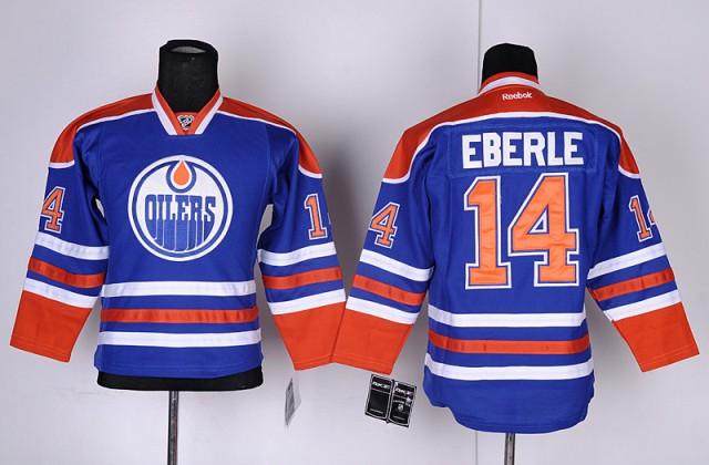 Kids Edmonton Oilers 14 Eberle Blue NHL Jersey For Sale