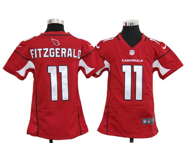 Kids Nike Arizona Cardinals 11# Larry Fitzgerald Red Nike NFL Jerseys Cheap
