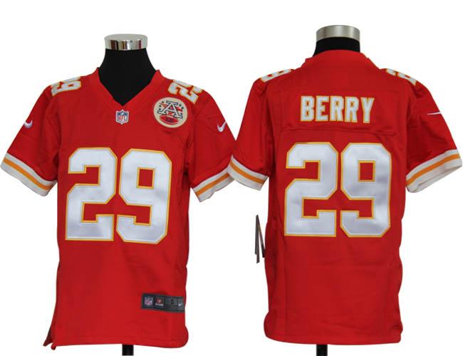 Kids Nike Kansas City Chiefs 29# Berry Red Nike NFL Jerseys Cheap