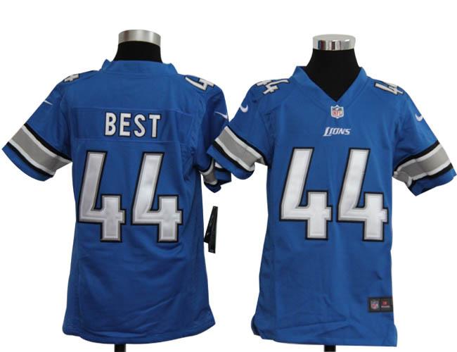 Kids Nike Detroit Lions 44# Jahvid Best Blue Nike NFL Jerseys Cheap