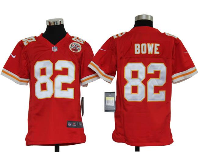 Kids Nike Kansas City Chiefs 82# Dwayne Bowe Red Nike NFL Jerseys Cheap