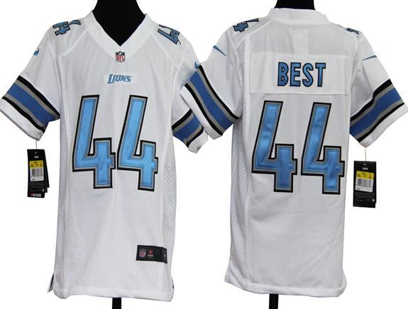 Kids Nike Detroit Lions 44# Jahvid Best White Nike NFL Jerseys Cheap