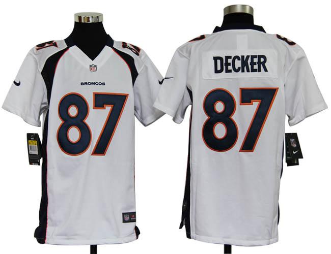 Kids Nike Denver Broncos 87# Eric Decker White Nike NFL Jerseys Cheap