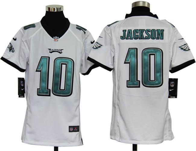 Kids Nike Philadelphia Eagles #10 DeSean Jackson White Nike NFL Jerseys Cheap