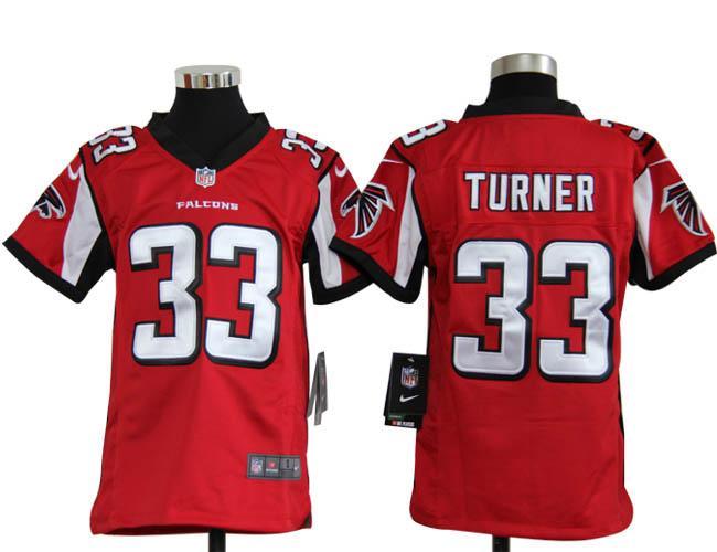 Kids Nike Atlanta Falcons #33 Michael Turner Red Nike NFL Jerseys Cheap