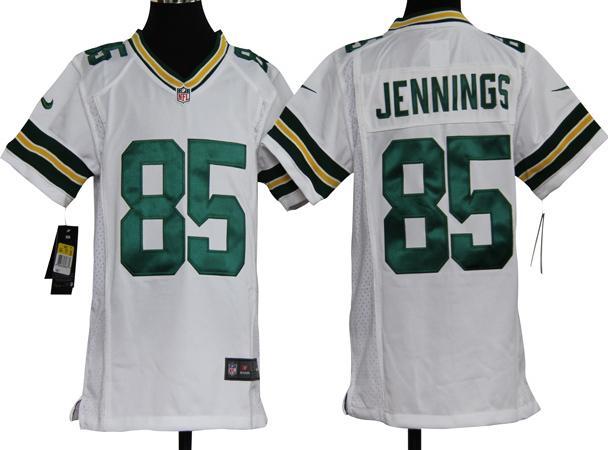 Kids Nike Green Bay Packers #85 Greg Jennings White Nike NFL Jerseys Cheap