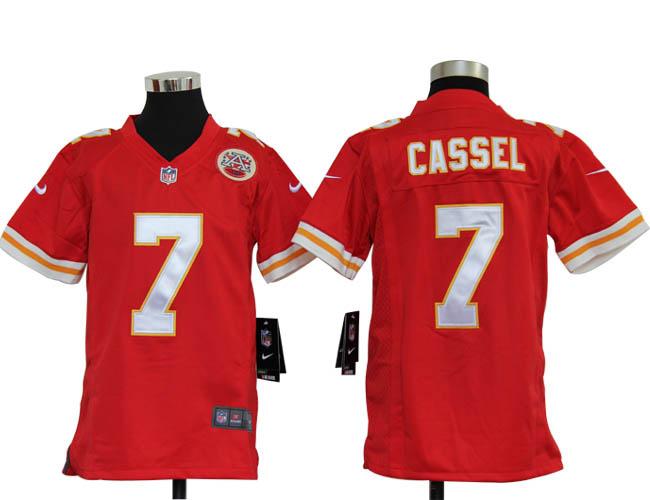 Kids Nike Kansas City Chiefs 7# Matt Cassel Red Nike NFL Jerseys Cheap