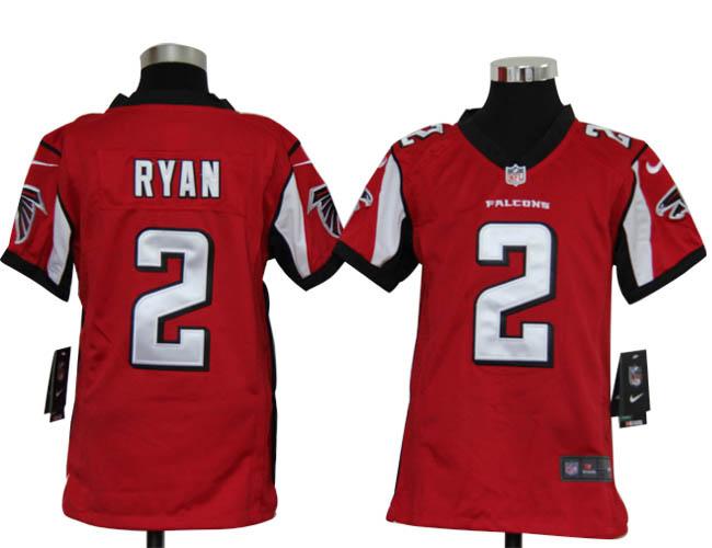 Kids Nike Atlanta Falcons #2 Matt Ryan Red Nike NFL Jerseys Cheap
