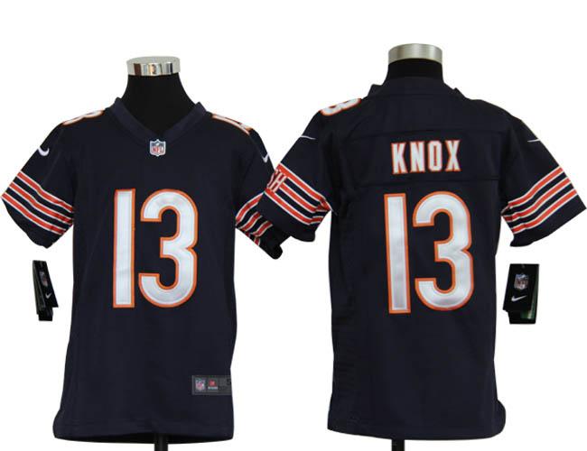 Kids Nike Chicago Bears 13 Johnny Knox Blue Nike NFL Jerseys Cheap