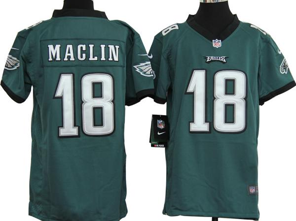 Kids Nike Philadelphia Eagles #18 Jeremy Maclin Green Nike NFL Jerseys Cheap