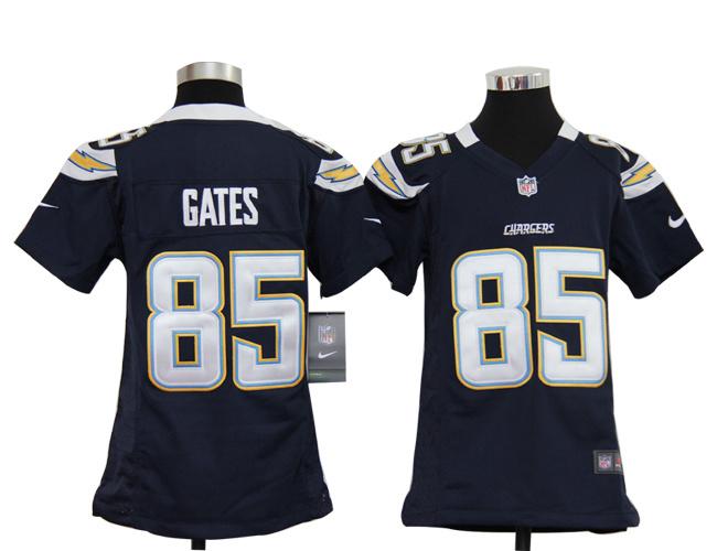 Kids Nike San Diego Chargers 85# Antonio Gates Dark Blue Nike NFL Jerseys Cheap