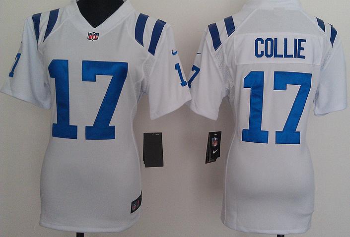 Cheap Women Nike Indianapolis Colts 17 Austin Collie White Nike NFL Jerseys