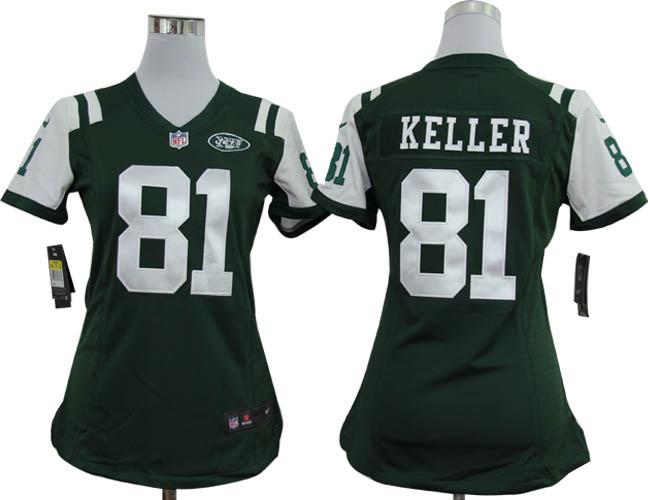 Cheap Women Nike New York Jets 81# Dustin Keller Green Nike NFL Jerseys