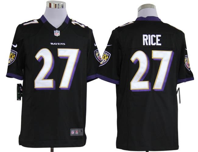 Kids Nike Baltimore Ravens #27 Ray Rice Black Nike NFL Jerseys Cheap