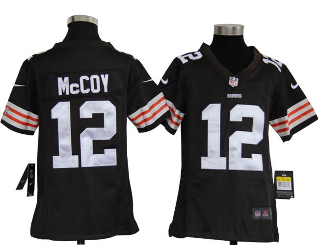 Kids Nike Cleveland Browns 12 Colt Mccoy Brown Nike NFL Jerseys Cheap
