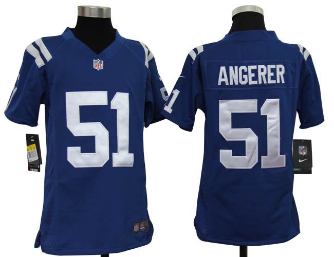 Kids Nike Indianapolis Colts 51# Pat Angerer Blue Nike NFL Jerseys Cheap