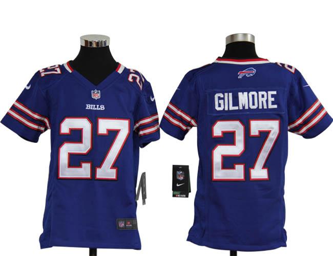 Kids Nike Buffalo Bills 27# Stephon Gilmore Blue Nike NFL Jerseys Cheap