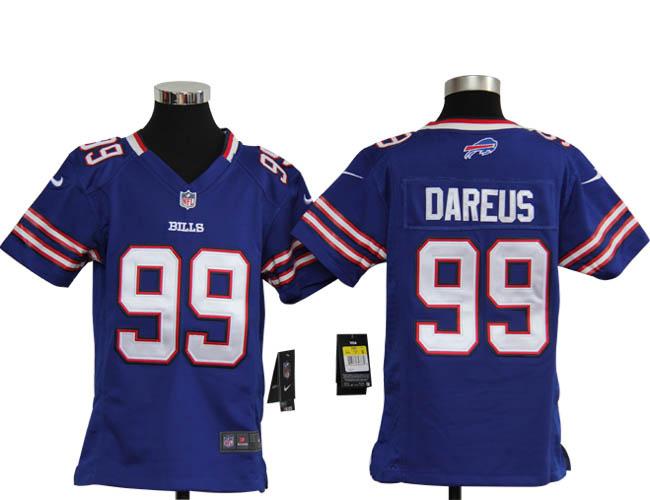 Kids Nike Buffalo Bills 99 Marcell Dareus Blue Nike NFL Jerseys Cheap
