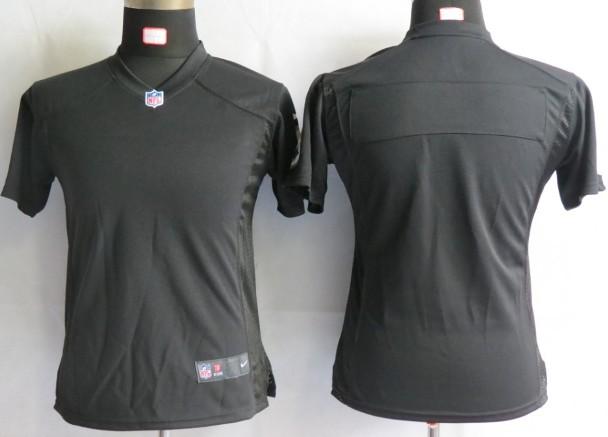 Cheap Womens Nike Pittsburgh Steelers blank Black Portrait Fashion Game Jersey