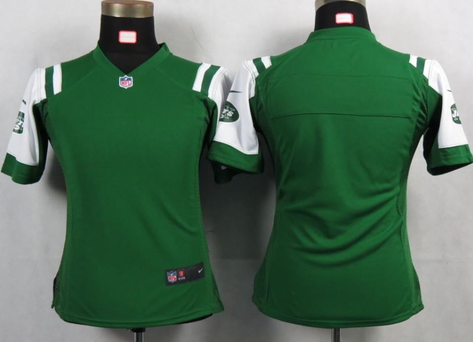 Cheap Womens Nike New York Jets Blank Green Portrait Fashion Game Jerseys