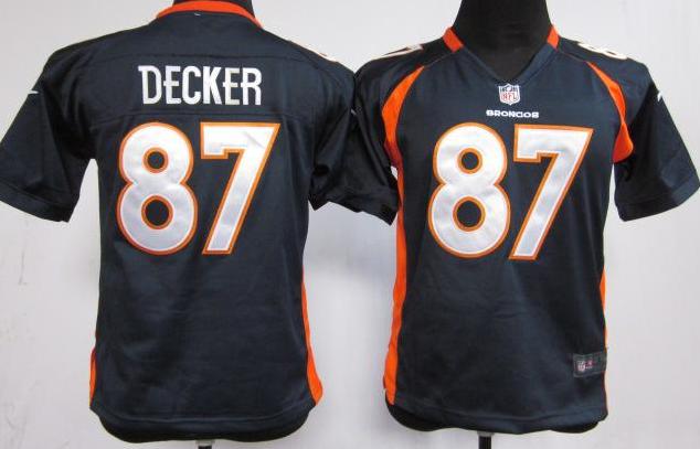 Kids Nike Denver Broncos 87# Eric Decker Blue Nike NFL Jerseys Cheap