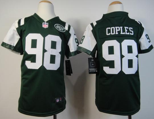 Kids Nike New York Jets 98 Quinton Coples Green Nike NFL Jerseys Cheap