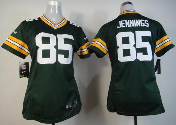 Cheap Women Nike Green Bay Packers #85 Greg Jennings Green Nike NFL Jerseys