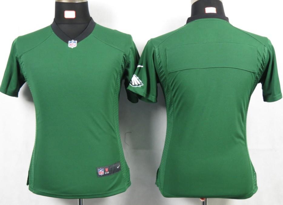 Cheap Women Nike Philadelphia Eagles blank Green Portrait Fashion Game Jersey