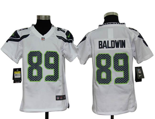 Kids Nike Seattle Seahawks 89# Doug Baldwin White Nike NFL Jerseys Cheap