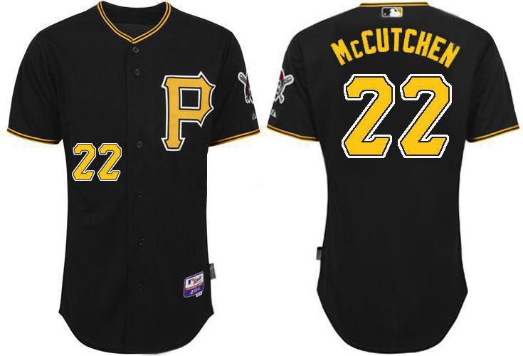 Kids Pittsburgh Pirates 22 Mccutchen Black Cool Base MLB Jerseys Cheap