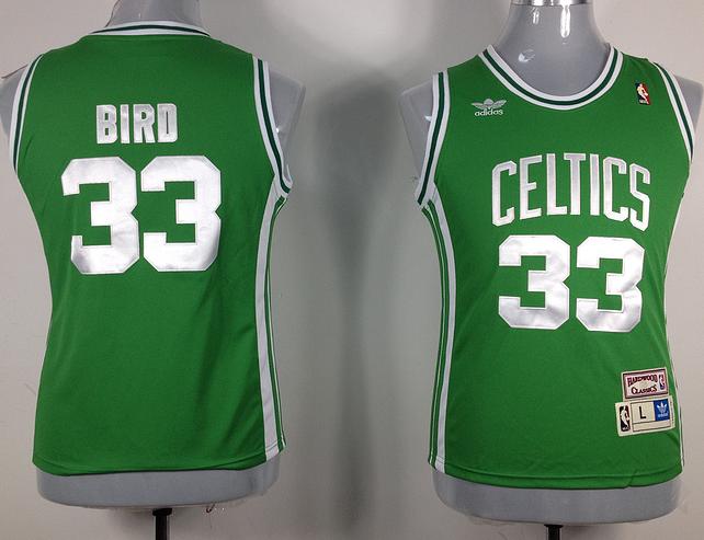 Cheap Women Boston Celtics 33# Larry Bird Green NBA Jerseys