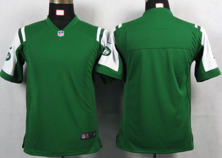 Kids Nike New York Jets Blank Green Portrait Fashion Game Jerseys Cheap