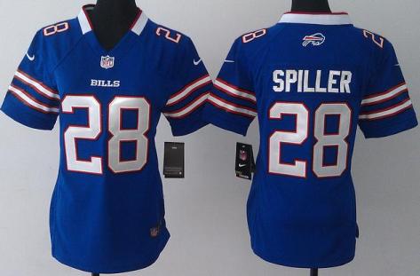 Cheap Women Nike Buffalo Bills #28 C.J. Spiller Blue NFL Jerseys