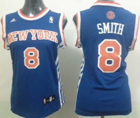 Cheap Women New York Knicks 8 JR Smith Blue Revolution 30 Swingman NBA Jersey New Style